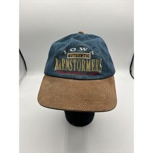 Vintage Iowa Barnstormers denim Leather Strap Hat Arena Football